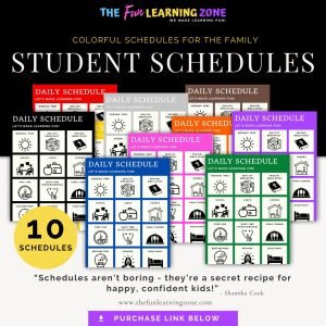 Daily Schedule Boards - Rainbow (Set of 10)